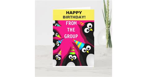 Happy Birthday Penguins Greeting Card Zazzle