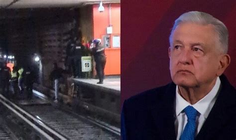 López Obrador Lamenta Choque En El Metro Envía Condolencias Data México