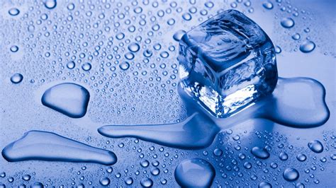 Ice Cube Ice Water Drops Blue Ice Cubes Hd Wallpaper Wallpaper Flare