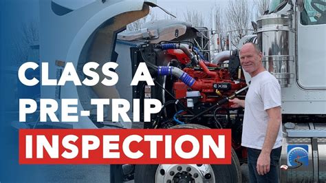 Cdl Pre Trip Inspection Test Class A Youtube