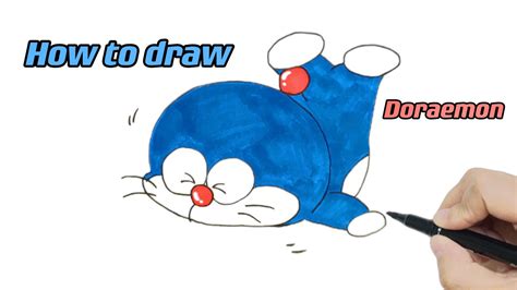 How To Draw Doraemon With Colorful Markers Step By Step Doraemon Easy And Fun For Beginners