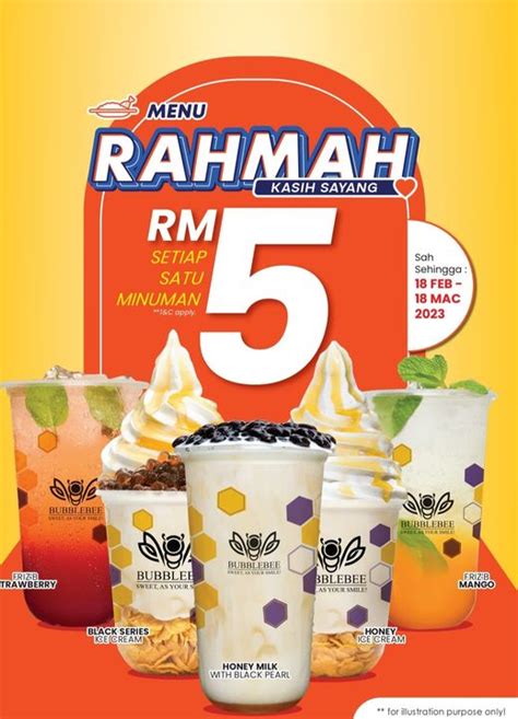 Menu Rahmah Di Bubblebee Shuib Cuma Rm5 Sahaja