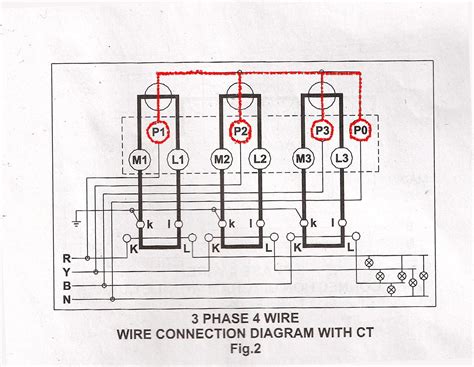 3 Phase 4 Wire Energy Meter Connection Diagram With Ct - richinspire