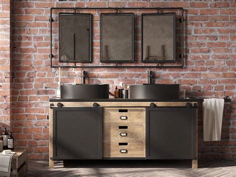 NOLAN Mobile Lavabo Doppio By Tiferno Mobili