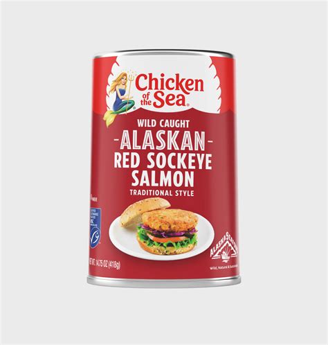 Wild Caught Alaskan Sockeye Red Salmon, Traditional Style | Chicken of the Sea