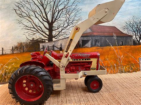 Vintage Ertl Farmall 806 Diecast Tractor With International Etsy