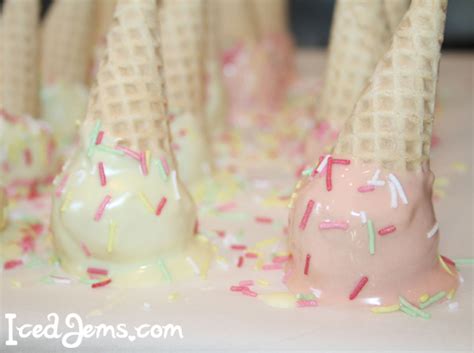 Melted Ice Cream Cake Pops – Iced Jems