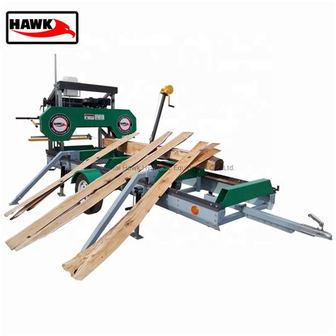 Portable Horizontal Band Sawmill Wood Band Saw Machines Wood Cutting