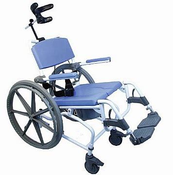 Healthline Aluminum Tilt Shower Commode Chair