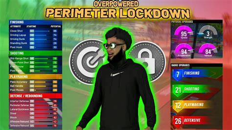 New Best Perimeter Lockdown Build Nba 2k21 2 Way Slasher Gameplay