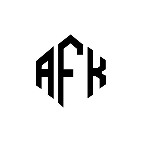 Dise O De Logotipo De Letra Afk Con Forma De Pol Gono Afk Pol Gono Y