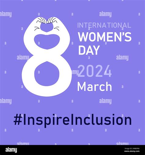 Inspire Inclusion Banner International Womens Day Vector Illustration Stock Vector Image And Art