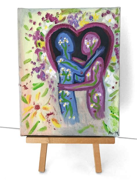 Abstract Wall Art Love Is Love Original Painting Modern Etsy