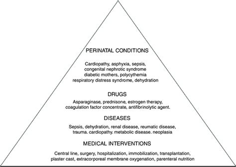 -Virchow's triad and risk factors for pediatric venous thromboembolism ...