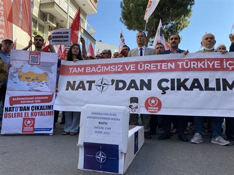 TGB VE VATAN PARTİSİ ŞİRİNYER NATO ÜSSÜ ÖNÜNDEYDİ NATODAN ÇIKALIM