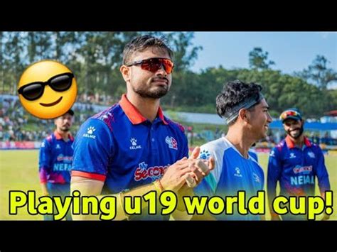 Nepali Cricket Player Gulshan Jha Playing U World Cup Youtube