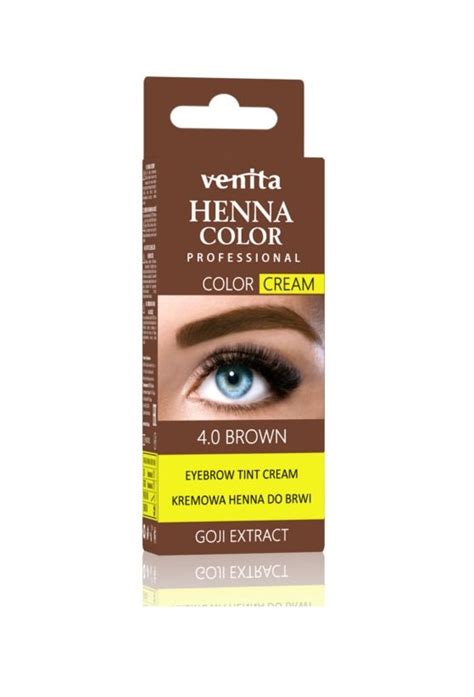 Venita Professional Henna Color Cream Henna Do Brwi W Kremie 4 0 Brown