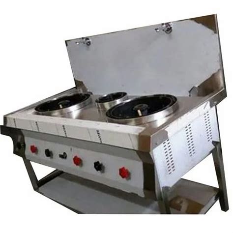 Lpg Ss Three Burner Chinese Cooking Range At Rs In Noida Id