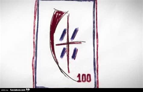 Logo Dei 100 Anni Del Cagliari Calcio Facciabuco