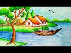 Nature drawing for kids