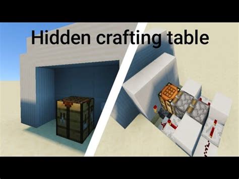 Cara Membuat Hidden Crafting Table Di Minecraft YouTube