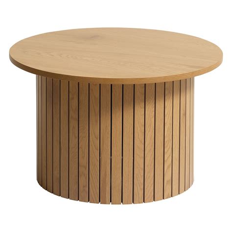 Spodsbjerg Round Fluted Coffee Table Oak