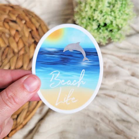 Beach Life Sticker Beach Sticker Ocean Sticker Summer Sticker