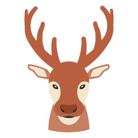 Reindeer Flat Front Png And Svg Design For T Shirts