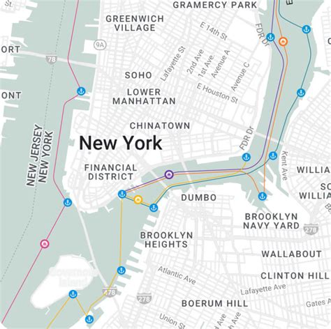 Map 05 New York City Ferry Service