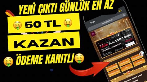 Yeni Sistem Günlük En Az 50 TL Kazan USDT TRX Bulut Madenciliği İle