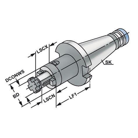Combi Shell Mill Holder Sk 50 27 55 5011027