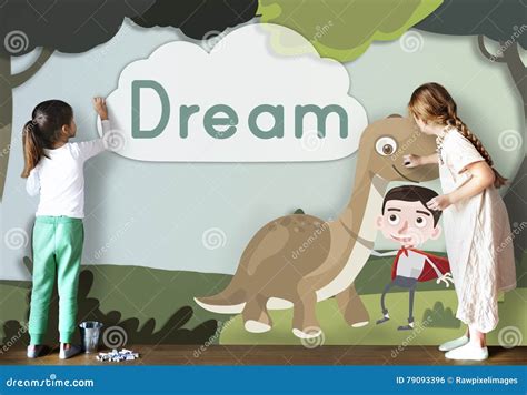 Kids Children Childhood Imagination Happy Concept Stock Photo Image