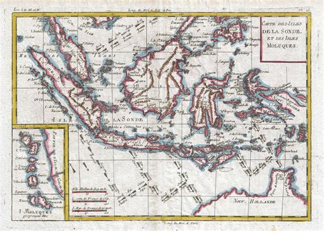 Vintage Map Of Indonesia 1780 Drawing By Cartographyassociates Pixels