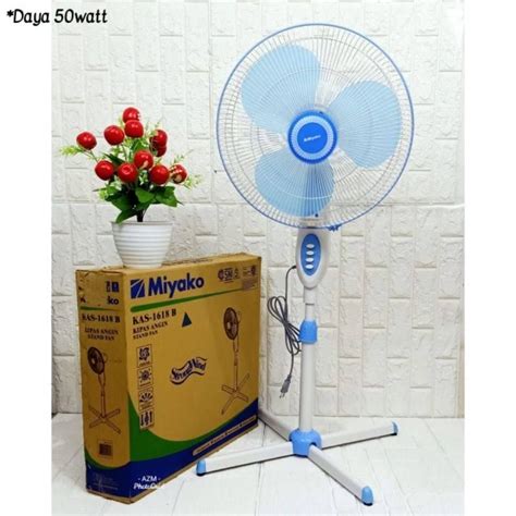 Jual Kipas Miyako KAS1618B Berdiri Stand Fan 16 Inch Shopee Indonesia