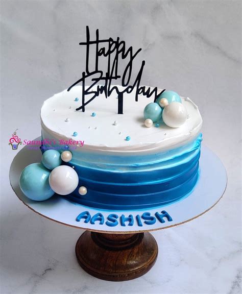 Simple cake /simple cake for boys /blue cake | Birthday cake for brother, Small birthday cakes ...