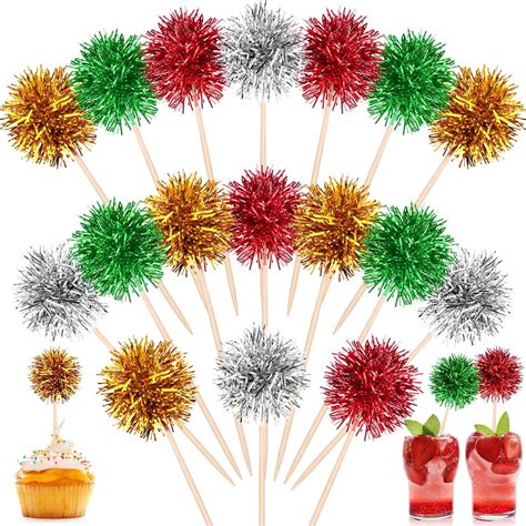 Amazon Tboxbo Pcs Firework Cupcake Toppers Christmas Theme