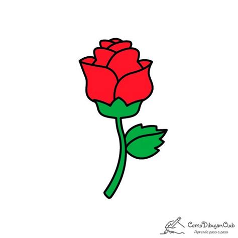 Cómo Dibujar Una Rosa Comodibujarclub Dibujos De Rosas Como Dibujar Rosas Dibujos De Flores