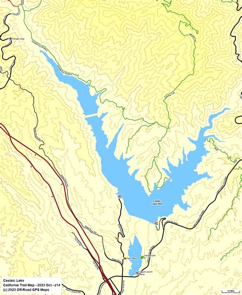 Castaic Lake SRA - California Trail Map