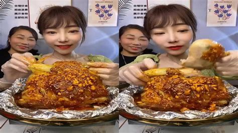 Mukbang Chinese Food Eating Show SPICY Ramyun Tteok MandooKorean