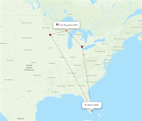 Flights From Iron Mountain To Miami IMT To MIA Flight Routes