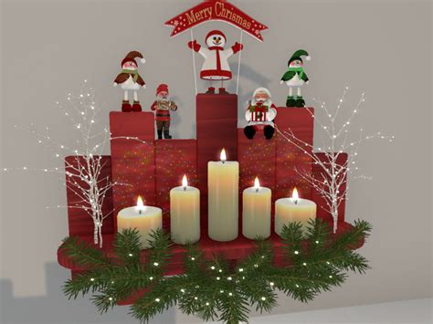 Second Life Marketplace Christmas Shelf Decor