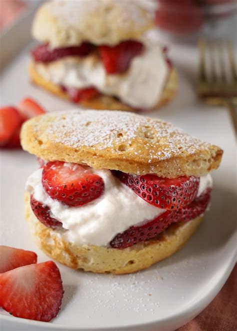 Easy Vegan Strawberry Shortcake With Biscuits HalfPastHungry