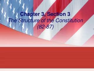 PPT Chapter 3 The Constitution Section 3 PowerPoint Presentation