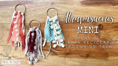 Qué hacer con trozos de tela lana y cuerda DIY Mini Atrapasueños