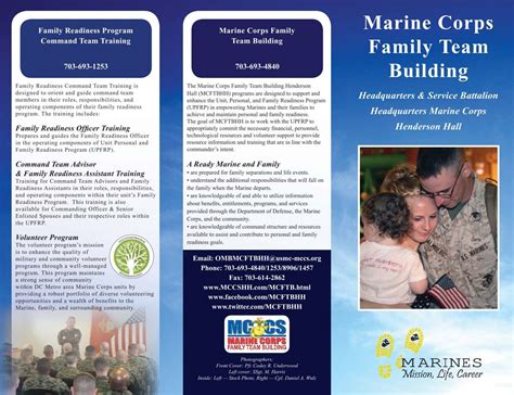 Mcftb Brochure Marine Corps Community Services