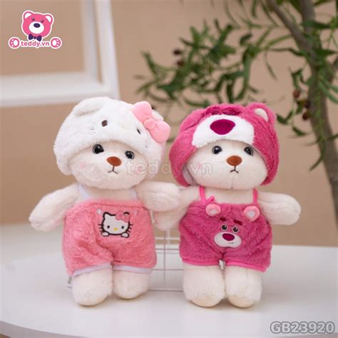 Gấu Bông Lena Mũ Yếm Gấu Bông Teddy