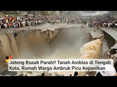 JATENG AMBLAS LAGI LUBANG BESAR TERBUKA DI TENGAH KOTA PICU