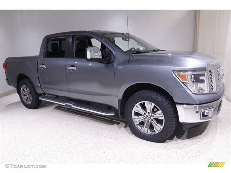 Gun Metallic Nissan Titan Sl Crew Cab X Photo