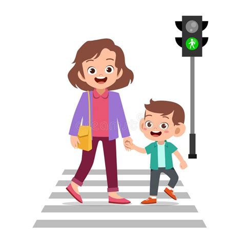 Kid Crossing Stock Illustrations 1791 Kid Crossing Stock