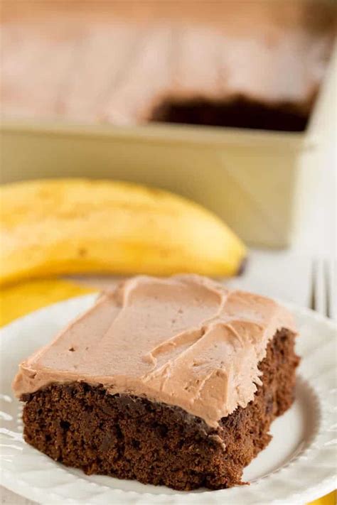 Chocolate Banana Cake With Chocolate Cream Cheese Frosting Brown Eyed